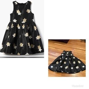 Gymboree gorgeous black star jacquard dress size 5
